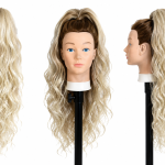 Kucyk kręcony na siatce M60/613 – Chłodny Jasny Blond