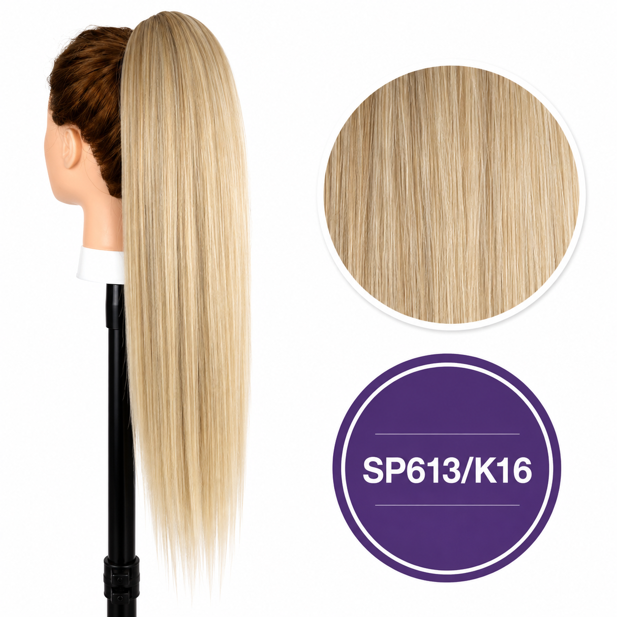 C631828B-8AD8-4F6F-992D-470827505B08 Kucyk na siatce SP613/K16 – Beżowy Blond z Jasnymi Refleksami - obrazek 1