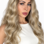 Premium Peruka jasny blond z ciemniejszym odrostem 50–55 cm Mandi NTSN10A/24S/24Y/1001G