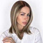 Premium Peruka chłodny beżowy blond z ciemniejszym odrostem 30 cm Lina NTF6/14Q/613V