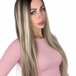 Premium Peruka 60–65 cm Pollyn NPTG6/1462 – ciemny blond z jasnymi refleksami