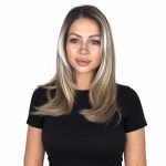 Premium Peruka ciepły i chłodny blond z ciemniejszym odrostem 35 cm Melissa NTF/14Q/613V