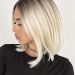 Peruka premium Cappy NAT10A/613FA/1001c platynowy blond z ciemnym odrostem
